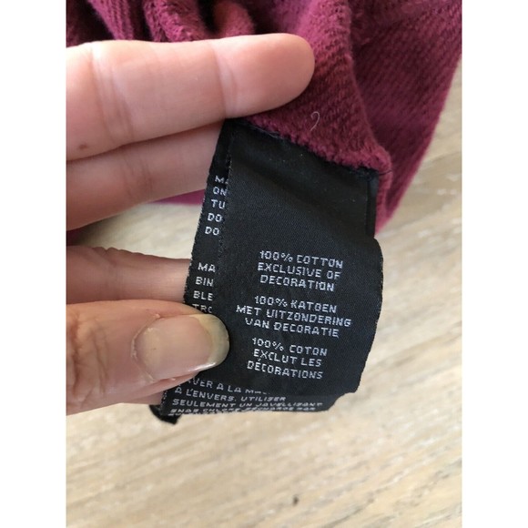 Harley Davidson Women's Zip Up Hoodie Burgandy Wine Size Medium - Picture 9 of 11